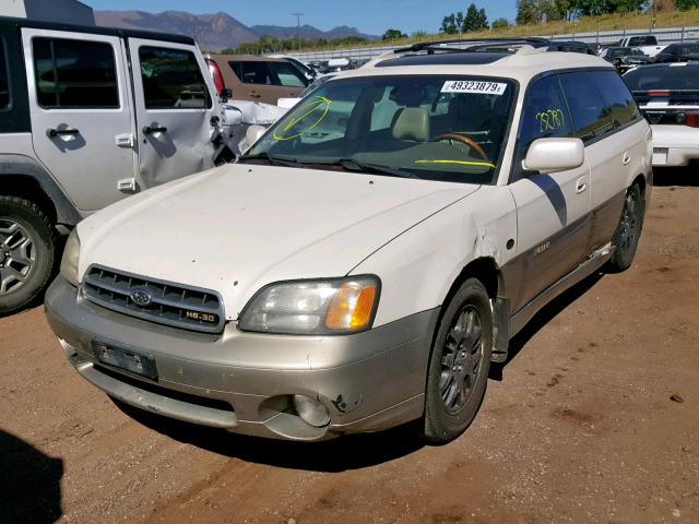 4S3BH806817637585 - 2001 SUBARU LEGACY OUT CREAM photo 2