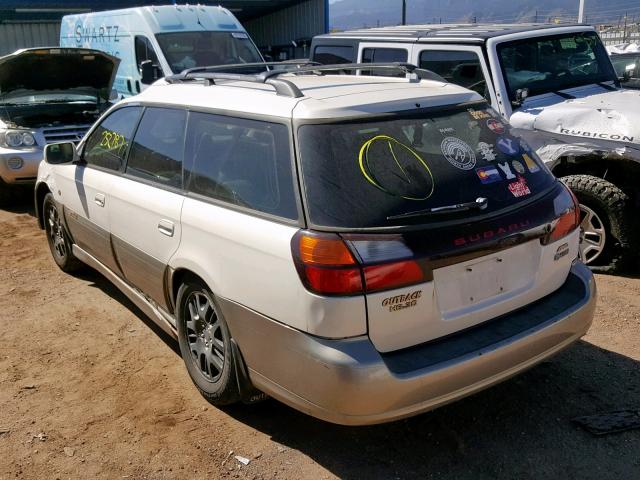 4S3BH806817637585 - 2001 SUBARU LEGACY OUT CREAM photo 3