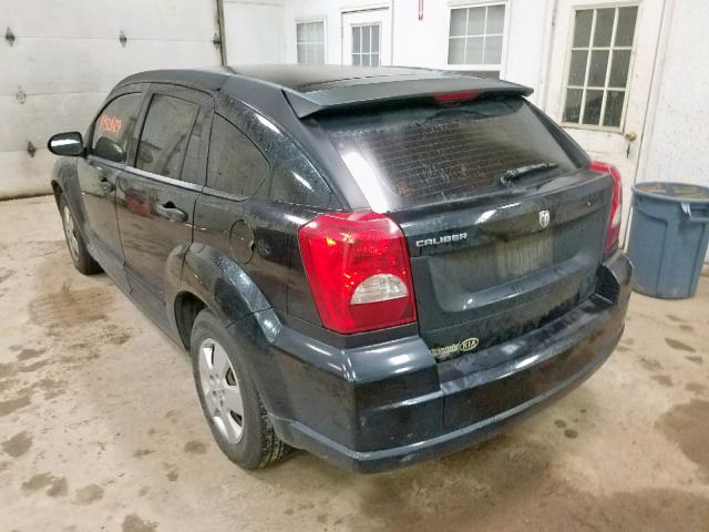 1B3HB28B28D582655 - 2008 DODGE CALIBER BLACK photo 3