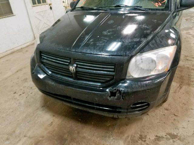 1B3HB28B28D582655 - 2008 DODGE CALIBER BLACK photo 9