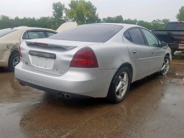 2G2WR524841369409 - 2004 PONTIAC GRAND PRIX SILVER photo 4