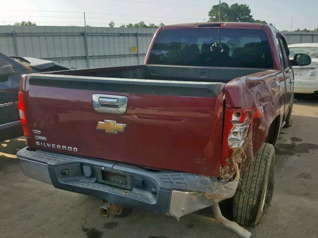 1GCEC29009Z176681 - 2009 CHEVROLET SILVERADO BURGUNDY photo 4