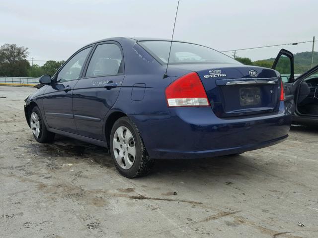 KNAFE122X85501120 - 2008 KIA SPECTRA EX BLUE photo 3