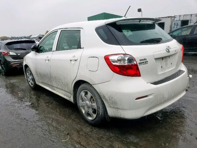 2T1KU40E09C084923 - 2009 TOYOTA COROLLA MA WHITE photo 3