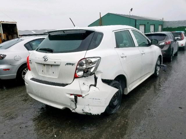 2T1KU40E09C084923 - 2009 TOYOTA COROLLA MA WHITE photo 4