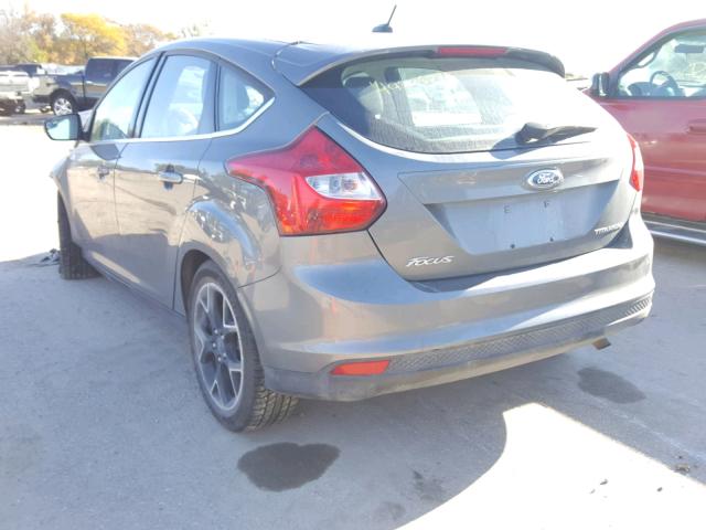 1FAHP3N22CL329916 - 2012 FORD FOCUS TITA GRAY photo 3