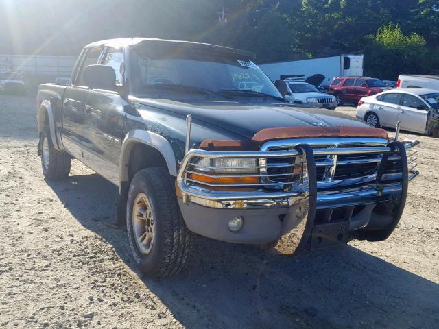 1B7GG2ANXYS667917 - 2000 DODGE DAKOTA QUA GREEN photo 1