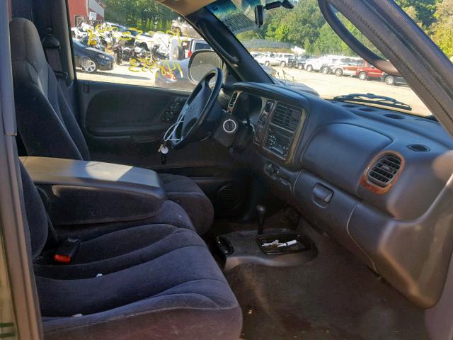 1B7GG2ANXYS667917 - 2000 DODGE DAKOTA QUA GREEN photo 5