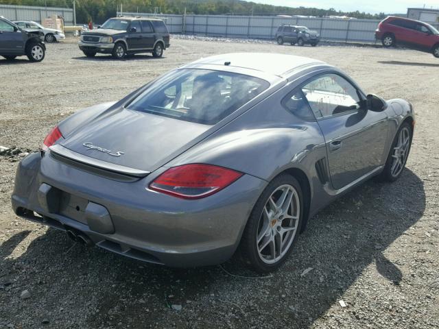 WP0AB29839U780679 - 2009 PORSCHE CAYMAN S GRAY photo 4