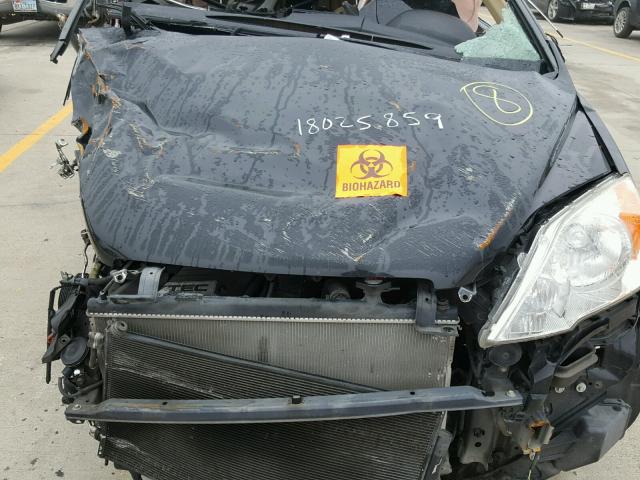 JHLRE38717C010527 - 2007 HONDA CR-V EXL BLACK photo 7