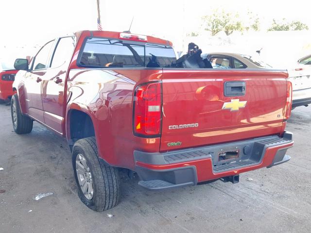 1GCGSCE30G1349287 - 2016 CHEVROLET COLORADO L RED photo 3