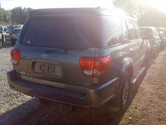 5TDZT38A65S245953 - 2005 TOYOTA SEQUOIA LI GRAY photo 4