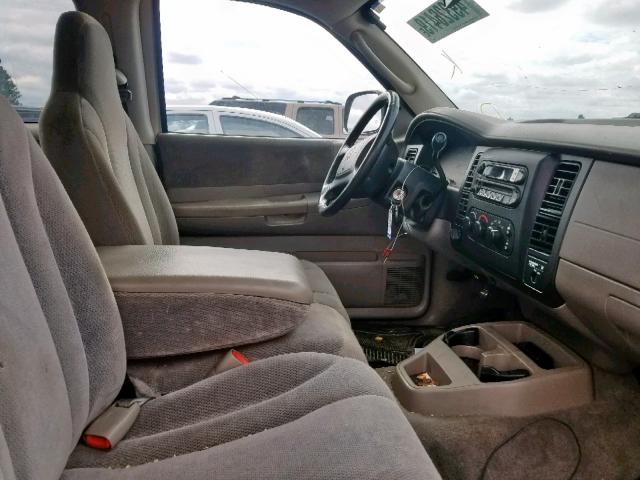 1B7GG42N52S522589 - 2002 DODGE DAKOTA SLT TAN photo 5