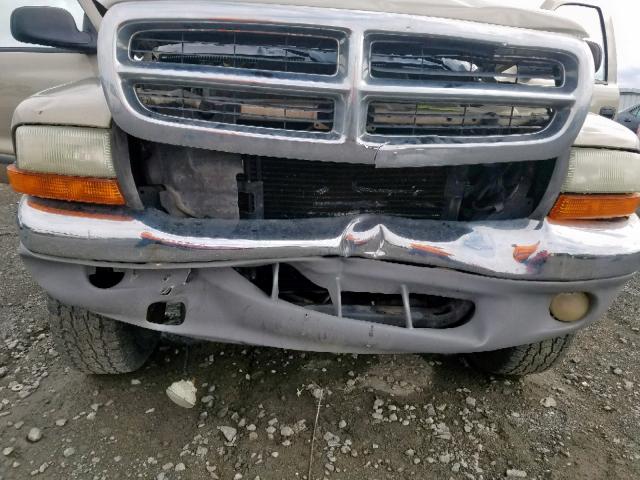 1B7GG42N52S522589 - 2002 DODGE DAKOTA SLT TAN photo 9