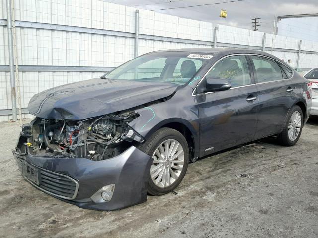 4T1BD1EB1DU008289 - 2013 TOYOTA AVALON HYB GRAY photo 2