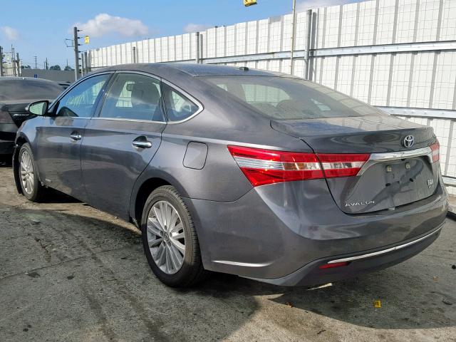 4T1BD1EB1DU008289 - 2013 TOYOTA AVALON HYB GRAY photo 3