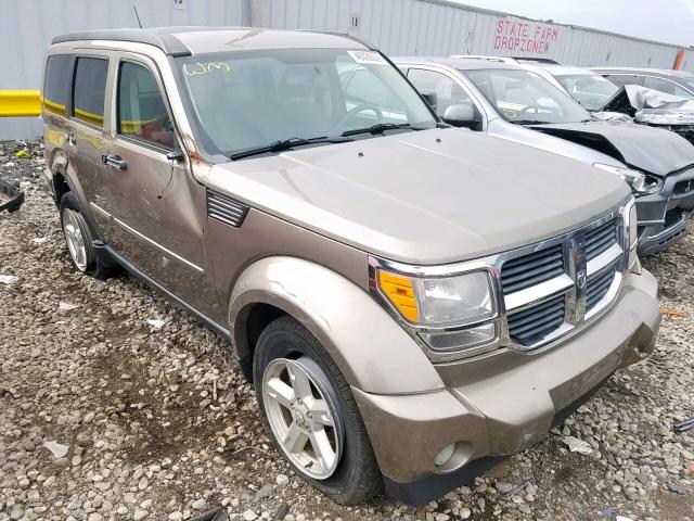 1D8GU58K67W552181 - 2007 DODGE NITRO SLT BROWN photo 1