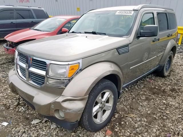 1D8GU58K67W552181 - 2007 DODGE NITRO SLT BROWN photo 2