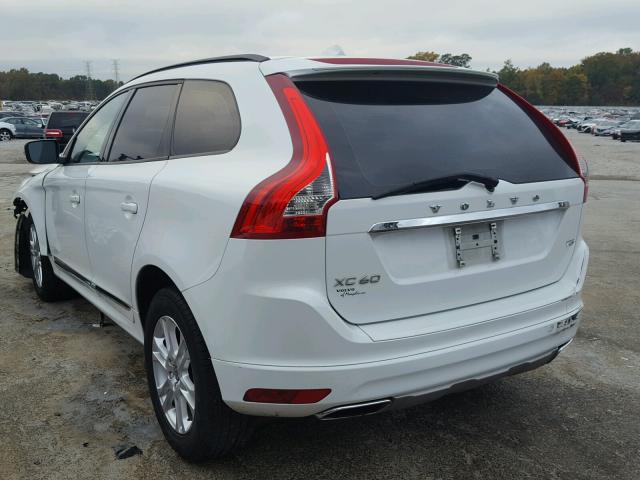 YV440MDJ4G2810917 - 2016 VOLVO XC60 T5 WHITE photo 3