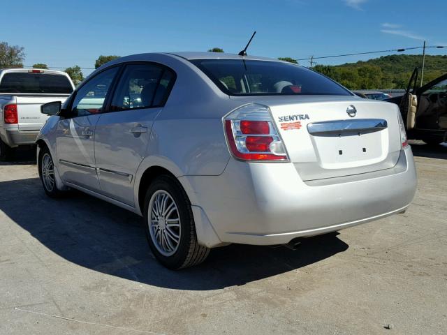 3N1AB6AP5AL621464 - 2010 NISSAN SENTRA 2.0 SILVER photo 3