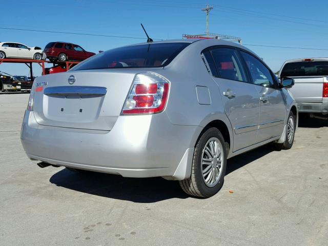 3N1AB6AP5AL621464 - 2010 NISSAN SENTRA 2.0 SILVER photo 4