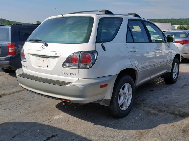 JTJGF10U010091730 - 2001 LEXUS RX 300 WHITE photo 4