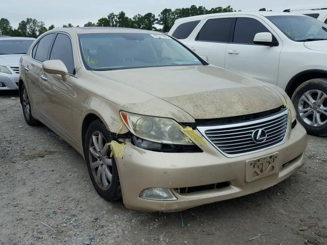 JTHBL46F075013152 - 2007 LEXUS LS 460 GOLD photo 1