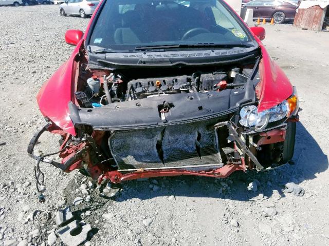 2HGFG12898H511925 - 2008 HONDA CIVIC EX RED photo 9