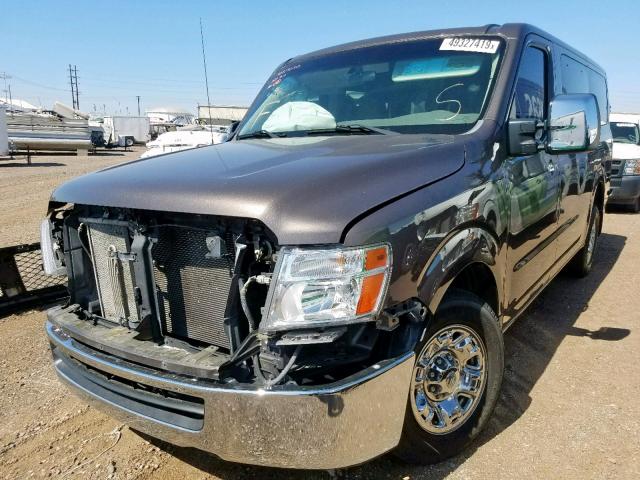 5BZAF0AA3FN850419 - 2015 NISSAN NV 3500 S GRAY photo 2