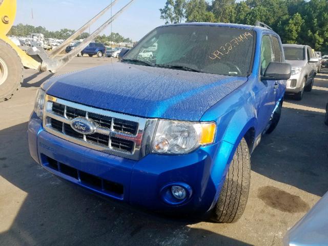 1FMCU0D75BKB36622 - 2011 FORD ESCAPE XLT BLUE photo 2