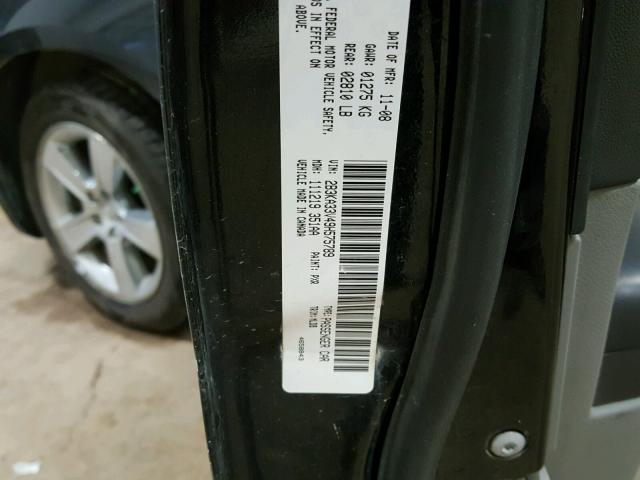 2B3KA33V49H575789 - 2009 DODGE CHARGER SX BLACK photo 10