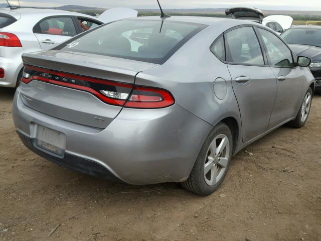 1C3CDFBB6FD227458 - 2015 DODGE DART SXT GRAY photo 4