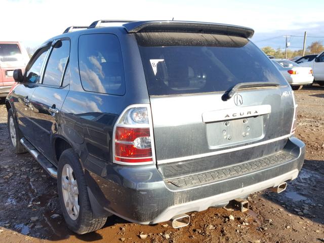 2HNYD18845H526037 - 2005 ACURA MDX TOURIN GRAY photo 3