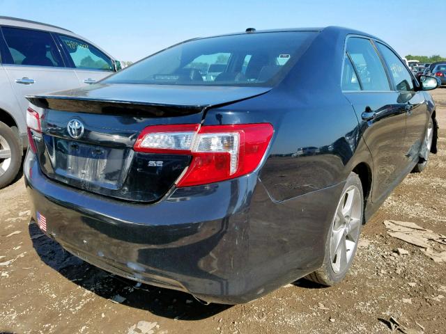 4T1BF1FKXCU153936 - 2012 TOYOTA CAMRY BASE BLACK photo 4