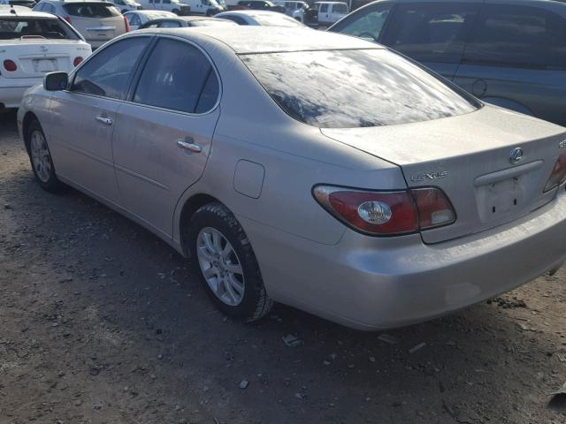 JTHBF30G020085901 - 2002 LEXUS ES 300 GRAY photo 3