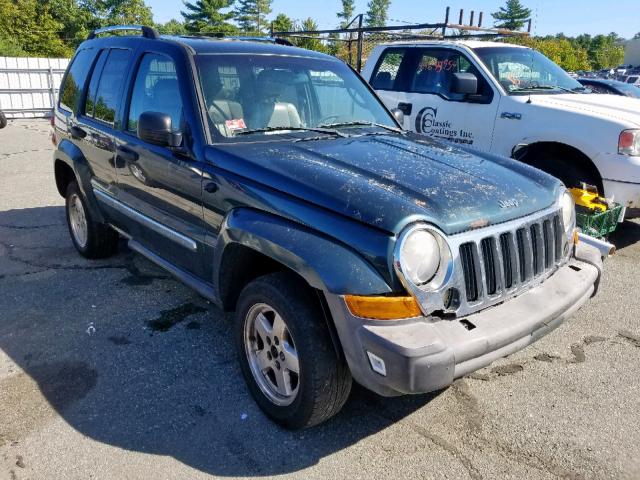 1J4GL58K65W593015 - 2005 JEEP LIBERTY LI GREEN photo 1