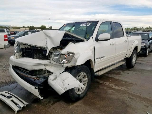 5TBDT48185S483781 - 2005 TOYOTA TUNDRA DOU WHITE photo 2