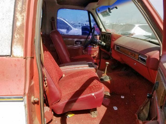 CKR187F113406 - 1977 CHEVROLET BLAZER RED photo 5