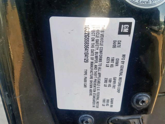 1G2ZF55B464286292 - 2006 PONTIAC G6 SE GRAY photo 10