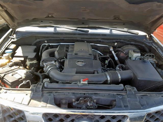 5N1AR18U15C702871 - 2005 NISSAN PATHFINDER GRAY photo 7