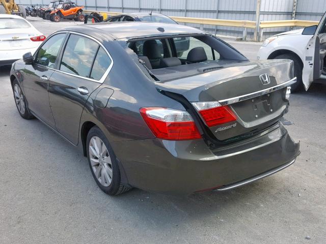 1HGCR2F83FA128460 - 2015 HONDA ACCORD EXL GRAY photo 3