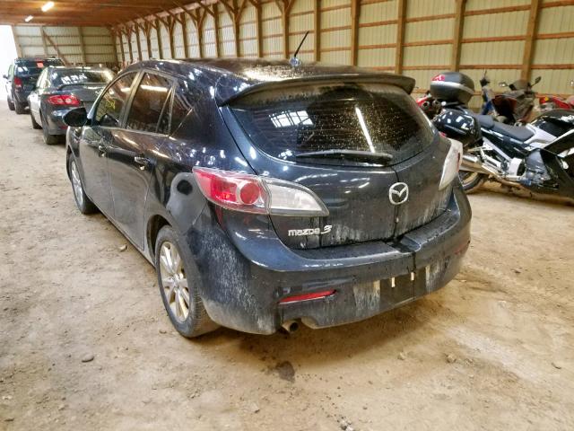 JM1BL1KF1C1653751 - 2012 MAZDA 3 I BLACK photo 3