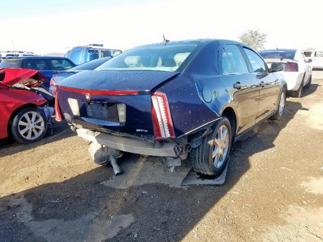 1G6DC67A960183615 - 2006 CADILLAC STS BLUE photo 4