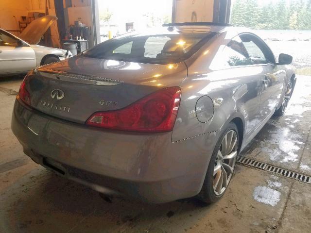 JNKCV64E88M108618 - 2008 INFINITI G37 BASE SILVER photo 4