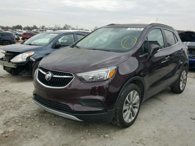 KL4CJASB7HB128034 - 2017 BUICK ENCORE PRE BURGUNDY photo 2