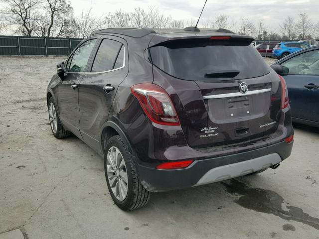 KL4CJASB7HB128034 - 2017 BUICK ENCORE PRE BURGUNDY photo 3