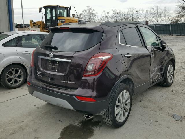 KL4CJASB7HB128034 - 2017 BUICK ENCORE PRE BURGUNDY photo 4