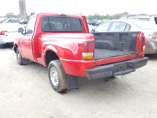 1FTCR10U1VPB26183 - 1997 FORD RANGER RED photo 3