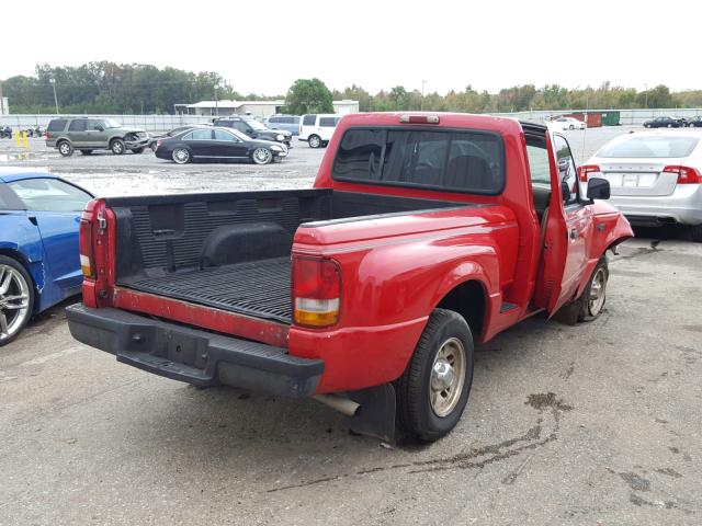 1FTCR10U1VPB26183 - 1997 FORD RANGER RED photo 4