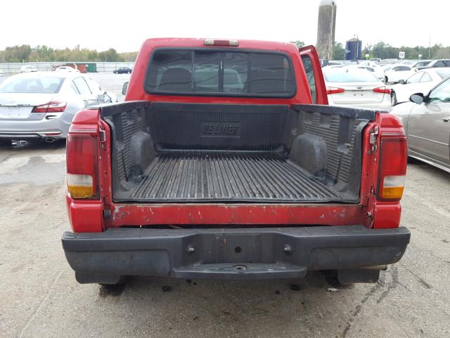 1FTCR10U1VPB26183 - 1997 FORD RANGER RED photo 6